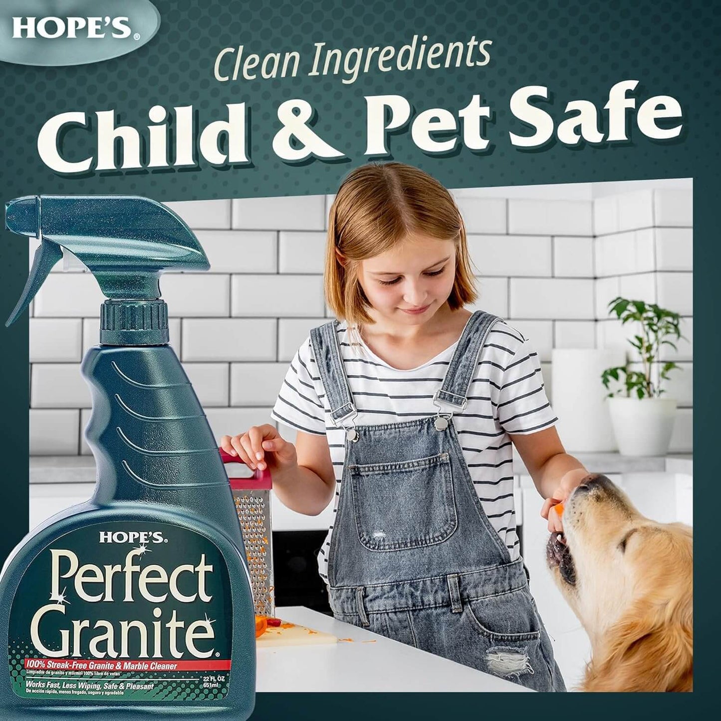 Perfect Granite & Marble Countertop Cleaner – 1 Pack (22 oz)