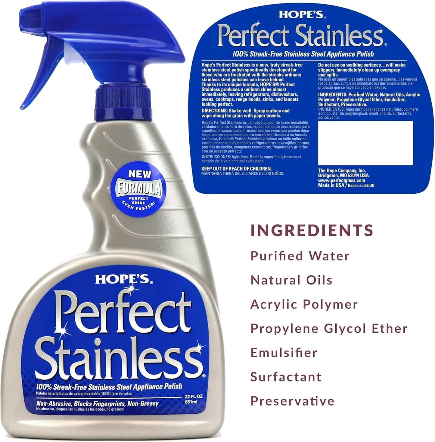 Perfect Stainless Steel Cleaner & Polish – 12 Pack (22 oz)