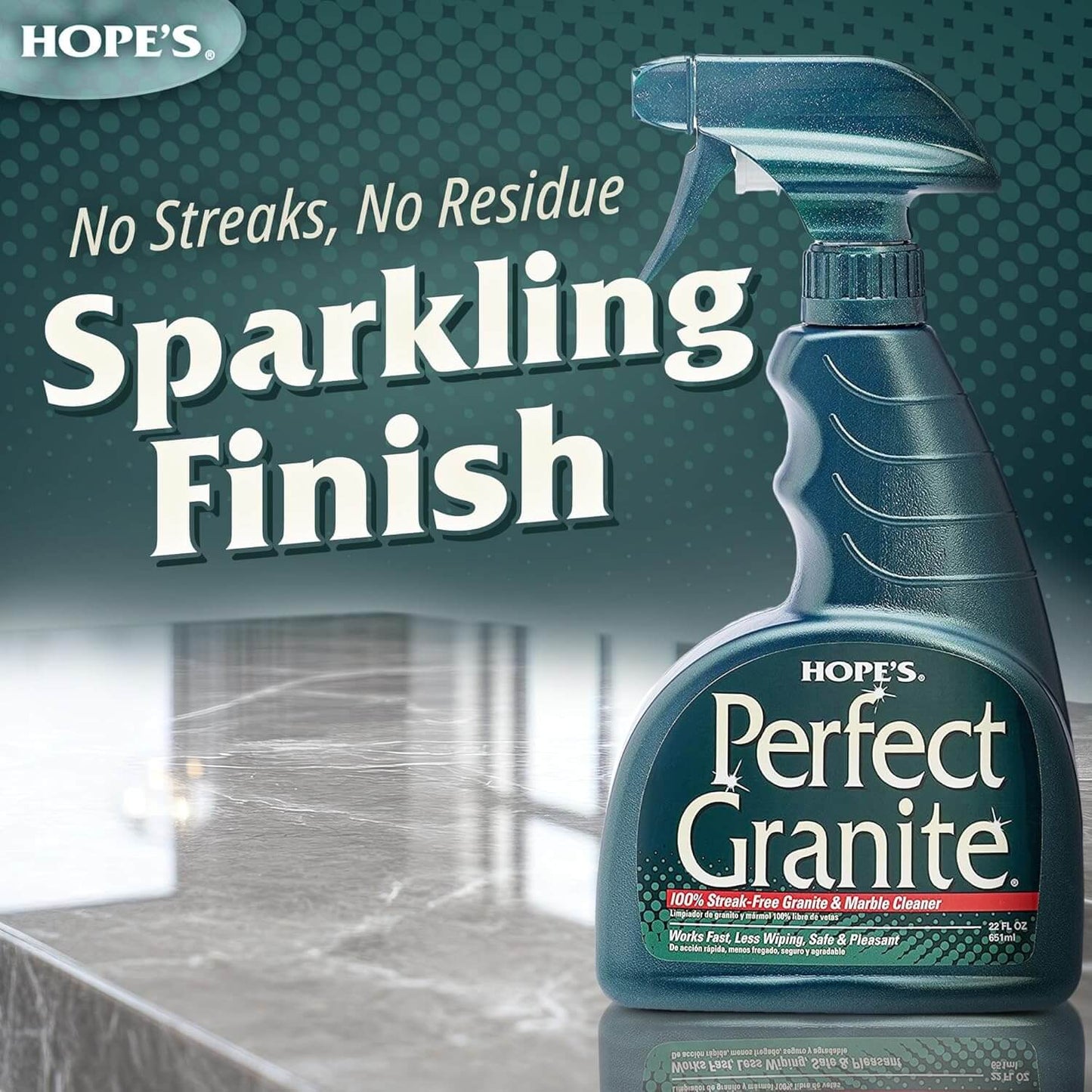 Perfect Granite & Marble Countertop Cleaner – 1 Pack (22 oz)