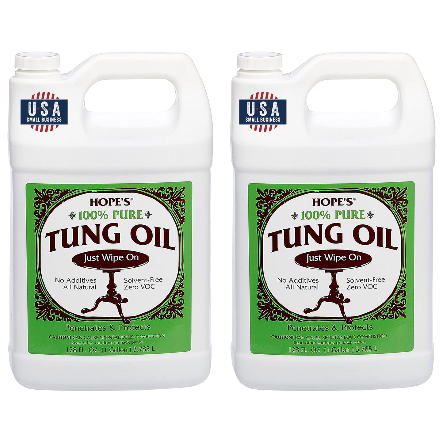 100% Pure Tung Oil – 2 Pack (128 oz)
