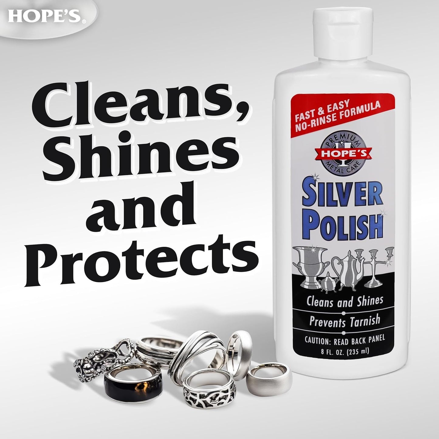Silver Polish & Cleaner - 1 Pack (8 oz)