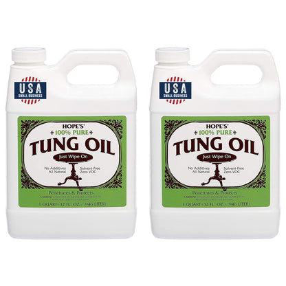 100% Pure Tung Oil – 2 Pack (32 oz)